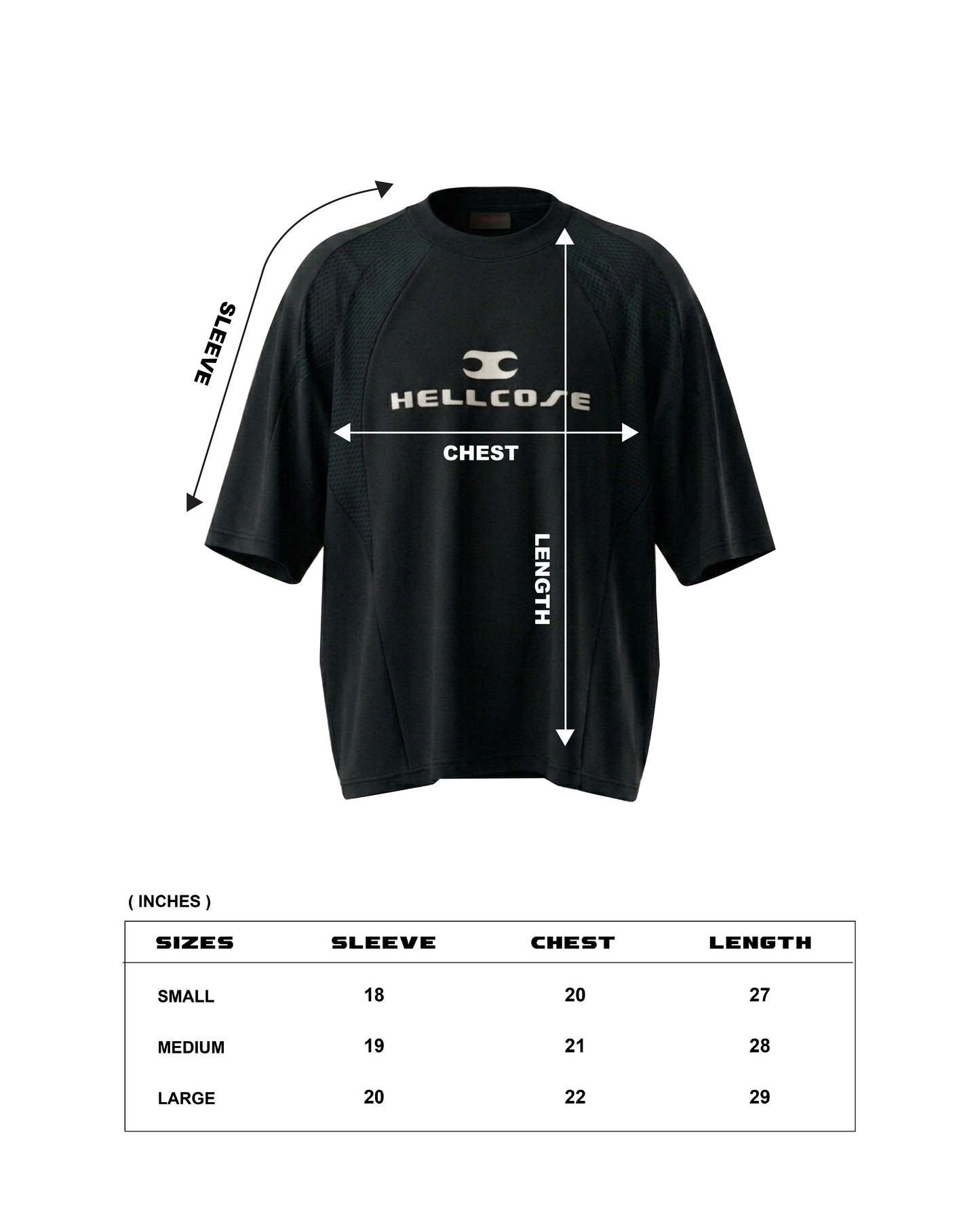Axis Mesh Oversized Tshirt Black