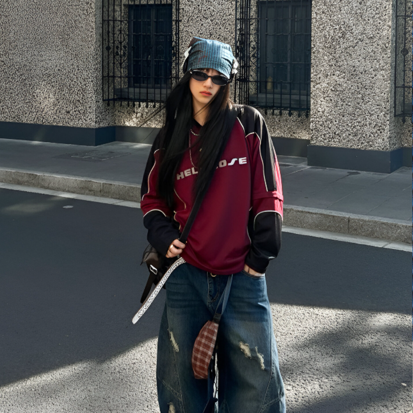 Splitcore Detachable sleeve Tshirt Cherry Red